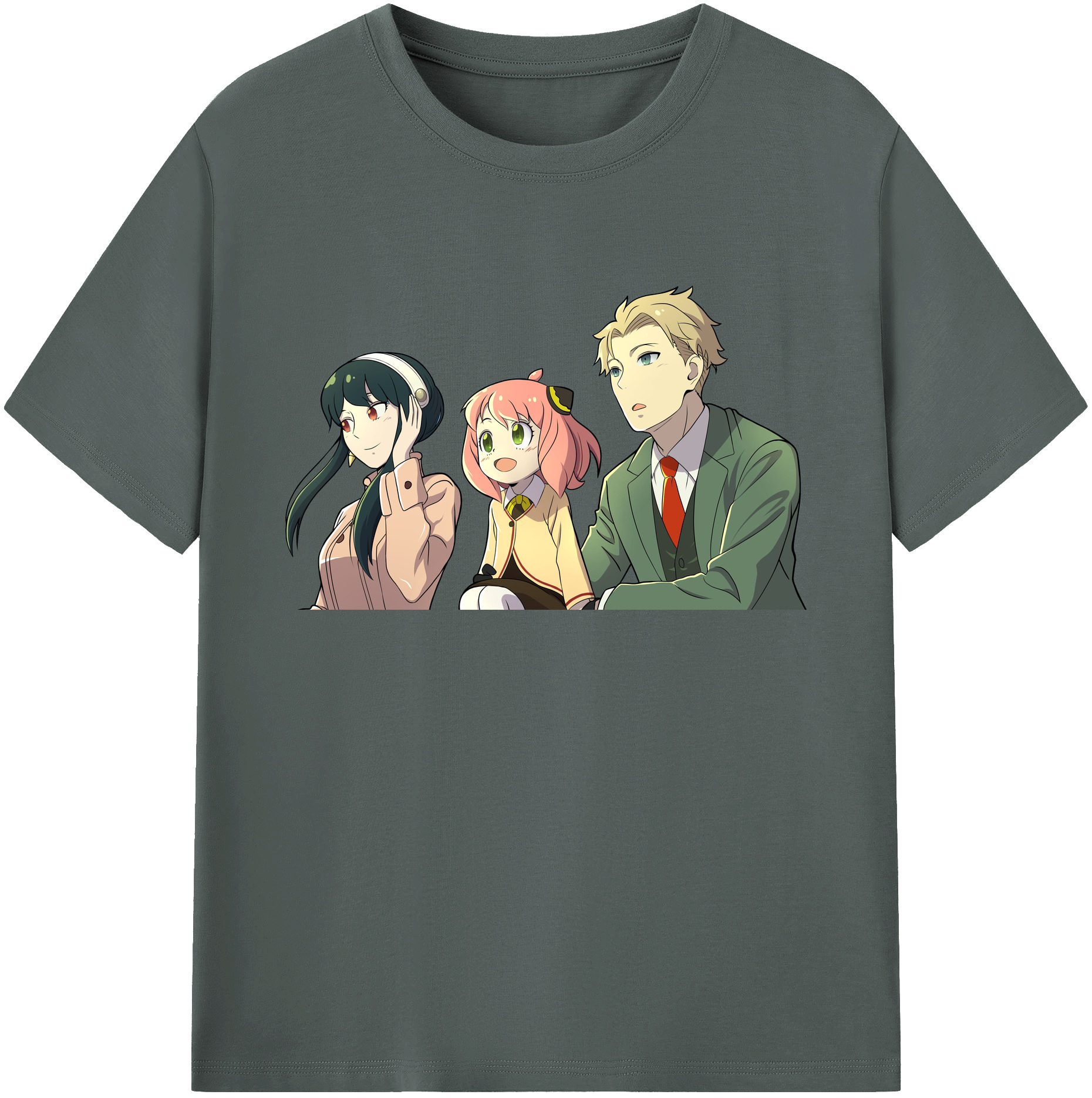 （画像用） SPY×FAMILY间谍家家酒 綿100％ メンズ半袖Tシャツ｜肌触りやわらか＆通気性